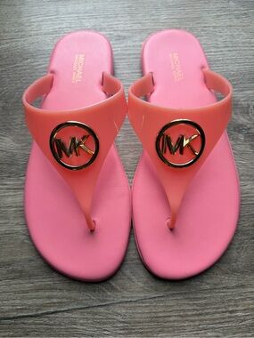 Michael Kors Carmen Jelly Thong Sandals - Tea Rose